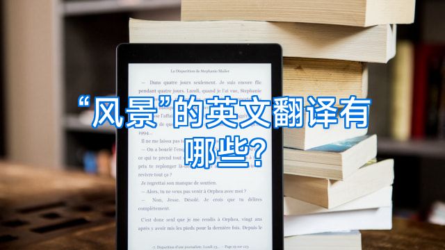 “风景”的英文翻译有哪些?