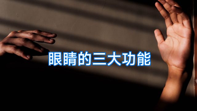 眼睛的三大功能