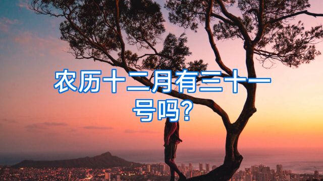 农历十二月有三十一号吗?