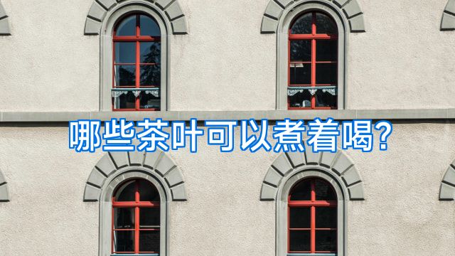哪些茶叶可以煮着喝?