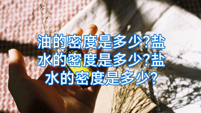 油的密度是多少?盐水的密度是多少?盐水的密度是多少?