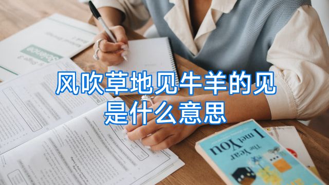 风吹草地见牛羊的见是什么意思
