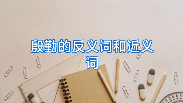 殷勤的反义词和近义词