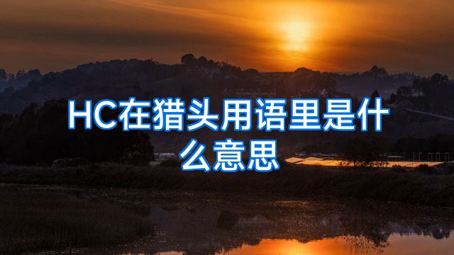 HC在猎头用语里是什么意思