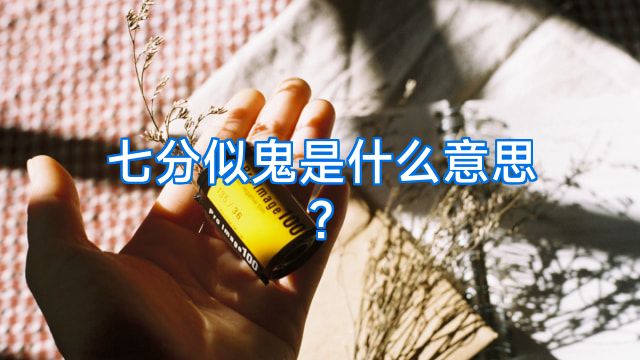 七分似鬼是什么意思?