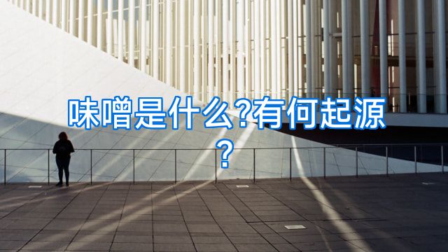 味噌是什么?有何起源?