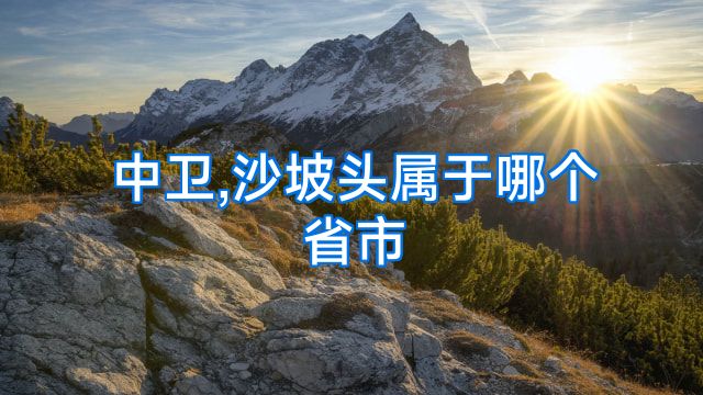 中卫,沙坡头属于哪个省市