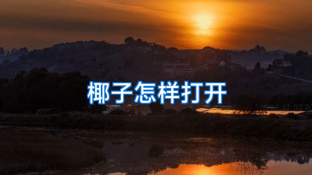椰子怎样打开