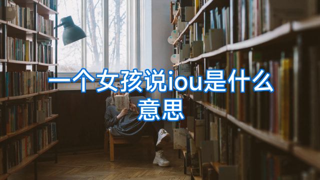 一个女孩说iou是什么意思