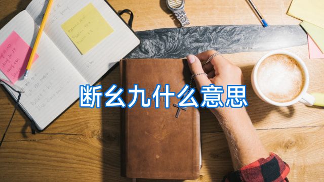 断幺九什么意思