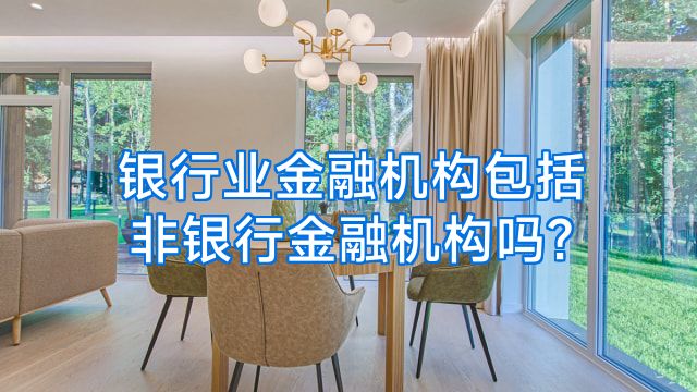 银行业金融机构包括非银行金融机构吗?