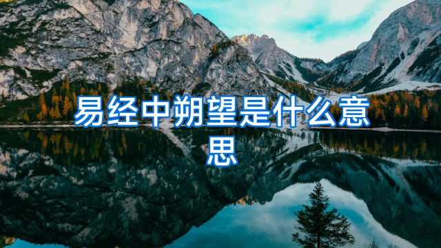 易经中朔望是什么意思