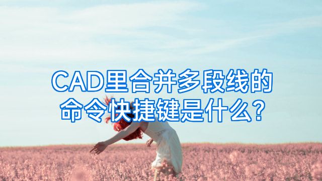 CAD里合并多段线的命令快捷键是什么?