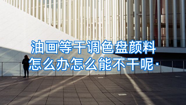 油画等干调色盘颜料怎么办怎么能不干呢·