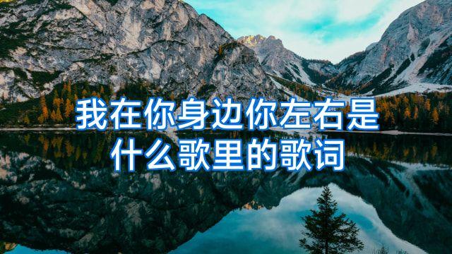 我在你身边你左右是什么歌里的歌词