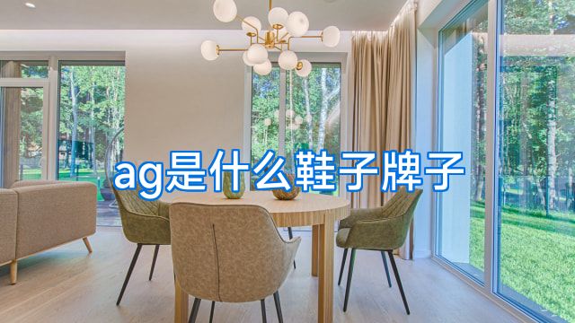 ag是什么鞋子牌子