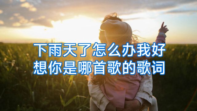 下雨天了怎么办我好想你是哪首歌的歌词
