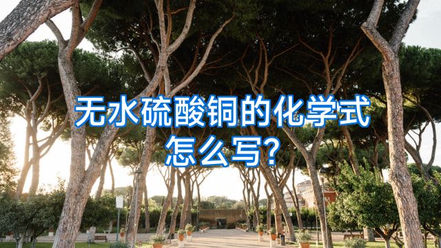 无水硫酸铜的化学式怎么写?