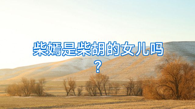 柴嫣是柴胡的女儿吗?