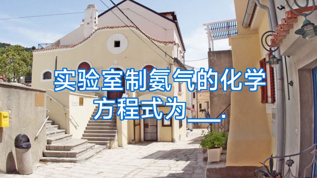 实验室制氨气的化学方程式为___.