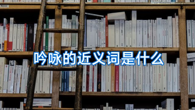吟咏的近义词是什么