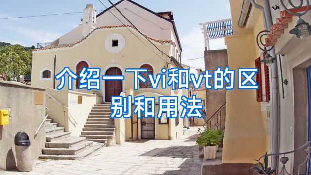 介绍一下vi和vt的区别和用法