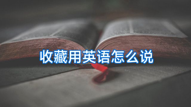 收藏用英语怎么说
