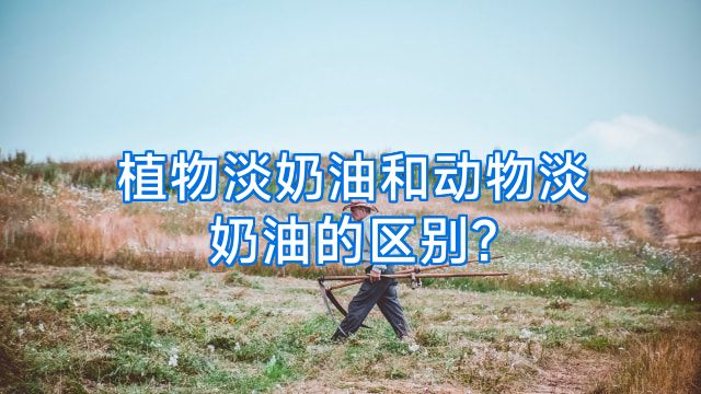 植物淡奶油和动物淡奶油的区别?