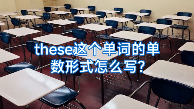 these这个单词的单数形式怎么写?