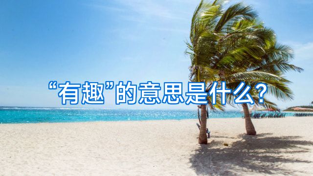 “有趣”的意思是什么?