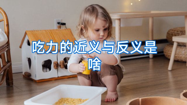 吃力的近义与反义是啥