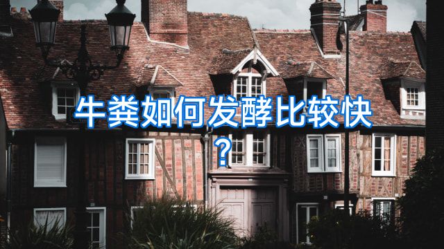 牛粪如何发酵比较快?