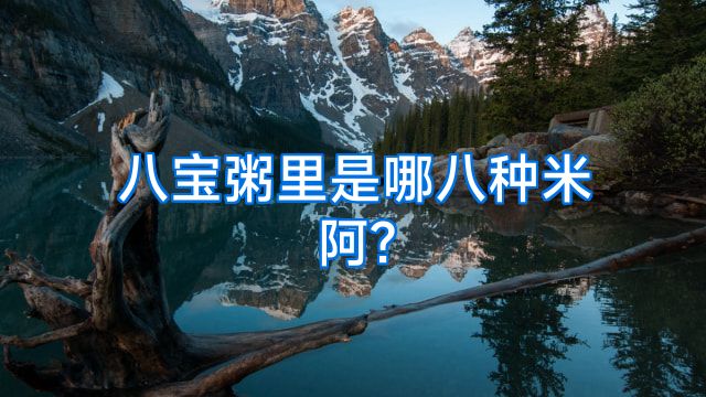 八宝粥里是哪八种米阿?