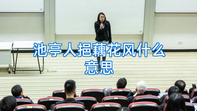 池亭人挹藕花风什么意思