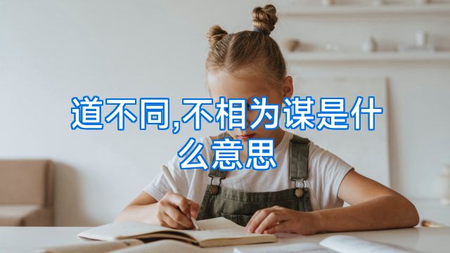 道不同,不相为谋是什么意思