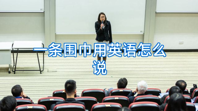 一条围巾用英语怎么说