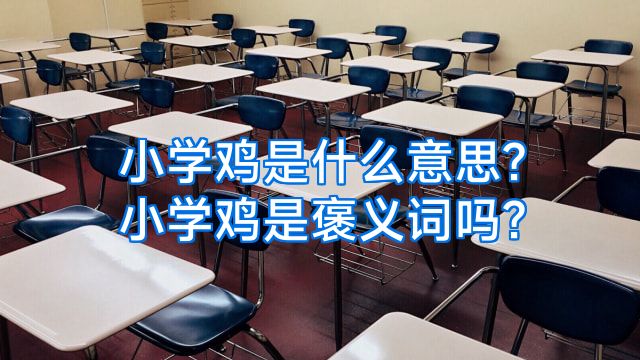 小学鸡是什么意思?小学鸡是褒义词吗?
