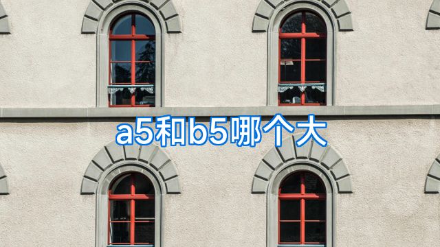 a5和b5哪个大