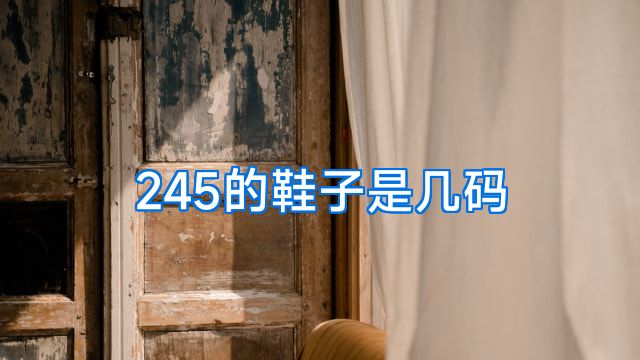 245的鞋子是几码