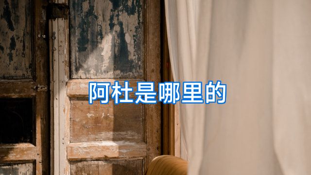 阿杜是哪里的