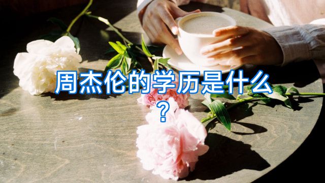 周杰伦的学历是什么?