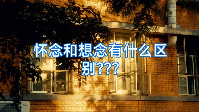 怀念和想念有什么区别???