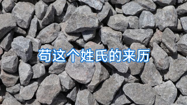 苟这个姓氏的来历