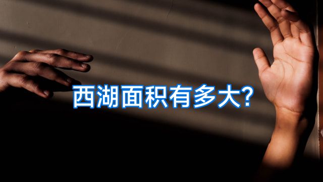 西湖面积有多大?