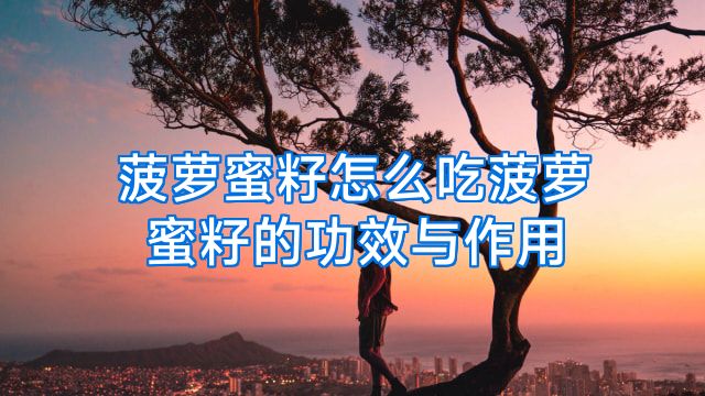 菠萝蜜籽怎么吃菠萝蜜籽的功效与作用