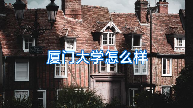 厦门大学怎么样