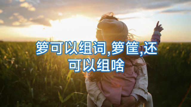 箩可以组词,箩筐,还可以组啥