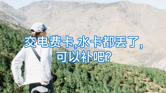 交电费卡,水卡都丢了,可以补吧?