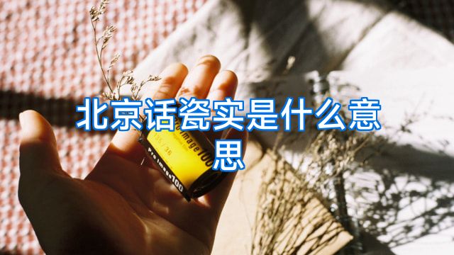 北京话瓷实是什么意思