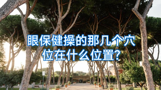 眼保健操的那几个穴位在什么位置?